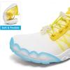 imageHIITAVE Water Shoes Non Slip Aqua Shoes Barefoot Quick Dry Lightweight with Beach River Swim Pool for Men Women Gradient ColorWhiteYellow