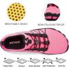 imagehiitave Womens Water Shoes Quick Dry Barefoot for Swim Diving Surf Aqua Sports Pool Beach Walking YogaBlack Fushia