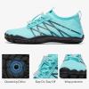 imagehiitave Womens Water Shoes Quick Dry Barefoot for Swim Diving Surf Aqua Sports Pool Beach Walking YogaBlue Black