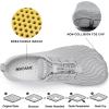 imagehiitave Womens Water Shoes Quick Dry Barefoot for Swim Diving Surf Aqua Sports Pool Beach Walking YogaLightGray