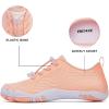 imagehiitave Womens Water Shoes Quick Dry Barefoot for Swim Diving Surf Aqua Sports Pool Beach Walking YogaOrangePink
