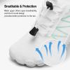 imagehiitave Womens Water Shoes Quick Dry Barefoot for Swim Diving Surf Aqua Sports Pool Beach Walking YogaWhite Aqua