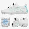 imagehiitave Womens Water Shoes Quick Dry Barefoot for Swim Diving Surf Aqua Sports Pool Beach Walking YogaWhite Aqua