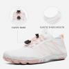 imagehiitave Womens Water Shoes Quick Dry Barefoot for Swim Diving Surf Aqua Sports Pool Beach Walking YogaWhitePink
