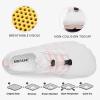 imagehiitave Womens Water Shoes Quick Dry Barefoot for Swim Diving Surf Aqua Sports Pool Beach Walking YogaWhitePink