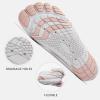 imagehiitave Womens Water Shoes Quick Dry Barefoot for Swim Diving Surf Aqua Sports Pool Beach Walking YogaWhitePink
