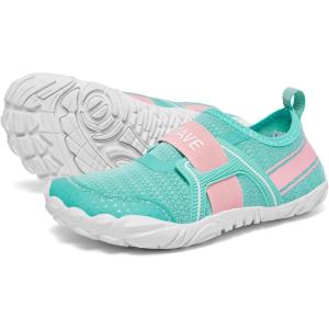 imageHIITAVE Boys ampamp Girls Water Shoes Quick Drying Sports Aqua Athletic Sneakers Lightweight Sport ShoesLittle KidBig KidPinkCyan