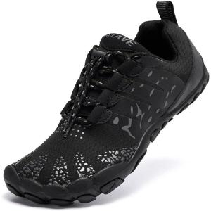 imageHIITAVE Women Barefoot Water Shoes Breathable Beach Shoes Minimalist for Outdoor HikingAblack