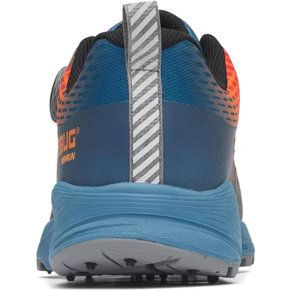 imageIcebug Mens NewRun BUGrip GTX Trail Running Shoe with Carbide Studded Traction SoleMist BlueFire Orange