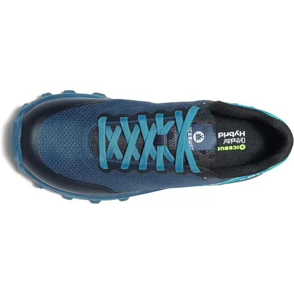 imageIcebug Mens Pytho6 BUGrip Trail Running Shoe with Carbide Studded Traction SoleDark BlueMint