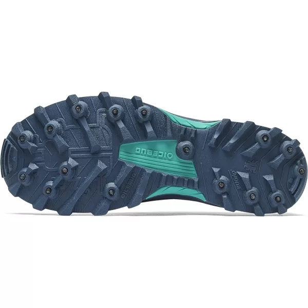 imageIcebug Mens Pytho6 BUGrip Trail Running Shoe with Carbide Studded Traction SoleDark BlueMint
