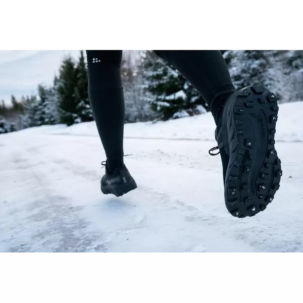 imageIcebug Womens Arcus BUGrip GTX Trail Running Shoe with Carbide Studded Traction SoleTrue Black