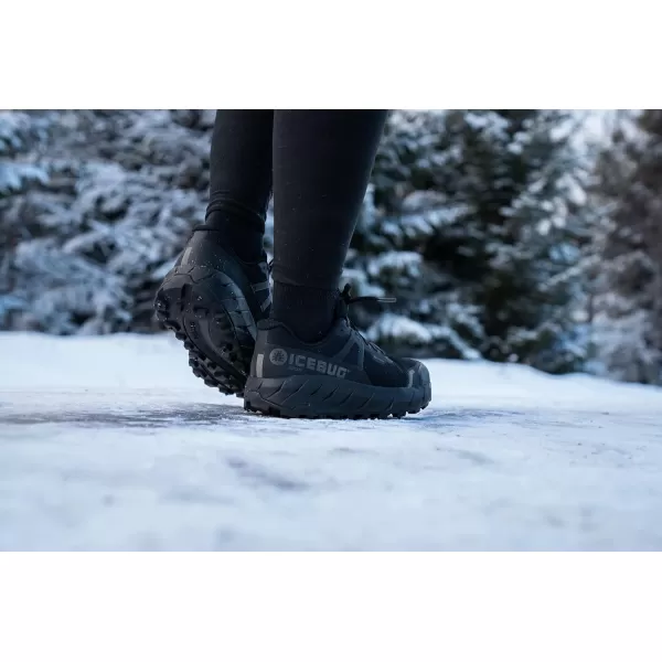 imageIcebug Womens Arcus BUGrip GTX Trail Running Shoe with Carbide Studded Traction SoleTrue Black