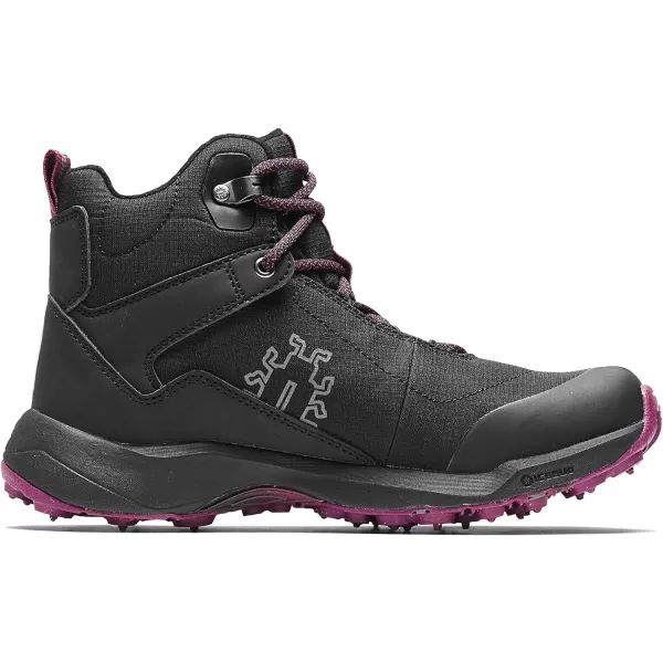 imageIcebug Womens Pace3 BUGrip GTX Hiking Boot with Carbide Studded Traction SoleBlackDark Hibiscus