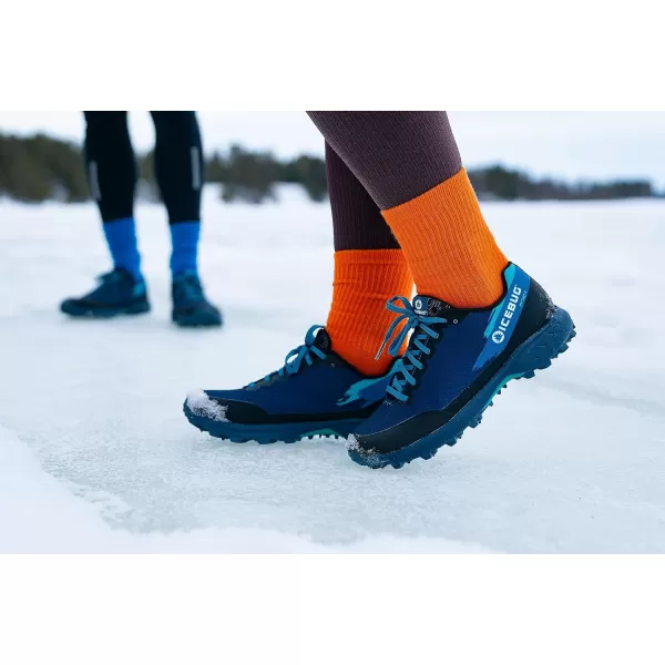 imageIcebug Womens Pytho6 BUGrip Trail Running Shoe with Carbide Studded Traction SoleDark BlueMint