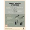 imageIcebug Comfort Insoles Wool  Medium Arch 5mm Cushioning Grey Melange US 4Gray