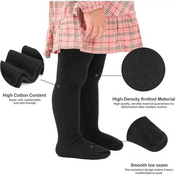 Stelle Baby Tights Girl Tights Seamless Knit Leggings Toddler Cotton Stockings Pantyhose for Infants