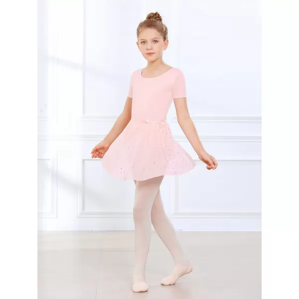 Stelle Ballet Leotards for Girls Dance Dress Outfit Combo with Skirt and Tights )