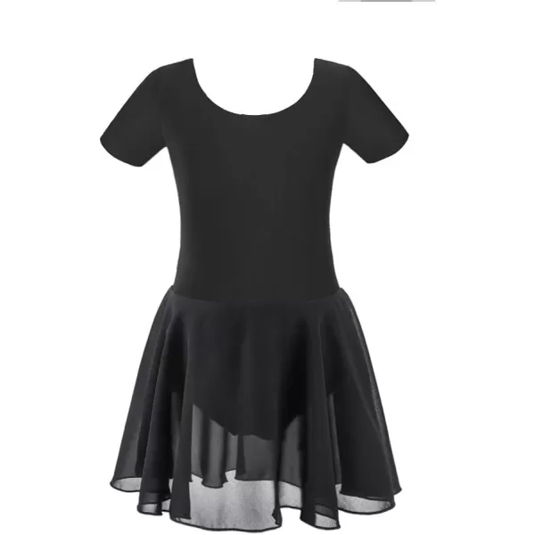 Stelle Ballet Leotards for Girls Dance Leotard with Skirt Toddler Activewear Dresses Criss-Cross Bow Back )
