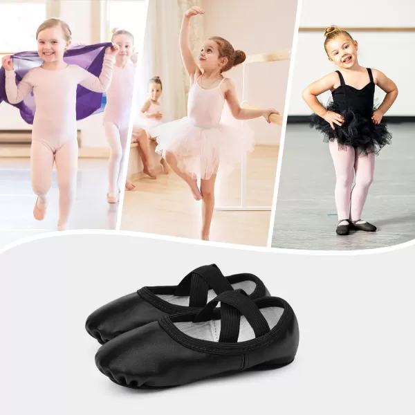 Stelle Ballet Shoes for Girls Toddler Dance Slippers PU Leather Boys Ballerina Shoes for Toddler/Little Kid/Big Kid/Women)