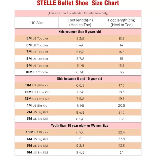 Stelle Ballet Shoes for Girls Toddler Dance Slippers PU Leather Boys Ballerina Shoes for Toddler/Little Kid/Big Kid/Women)