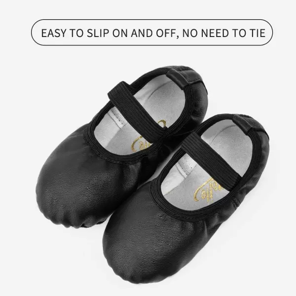 Stelle Ballet Shoes for Girls Toddler Genuine Leather Ballet Dance Slippers for Toddler/Little/Big Kids/Boys)