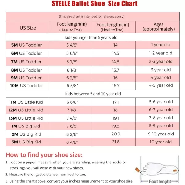Stelle Ballet Shoes for Girls Toddler Genuine Leather Ballet Dance Slippers for Toddler/Little/Big Kids/Boys)