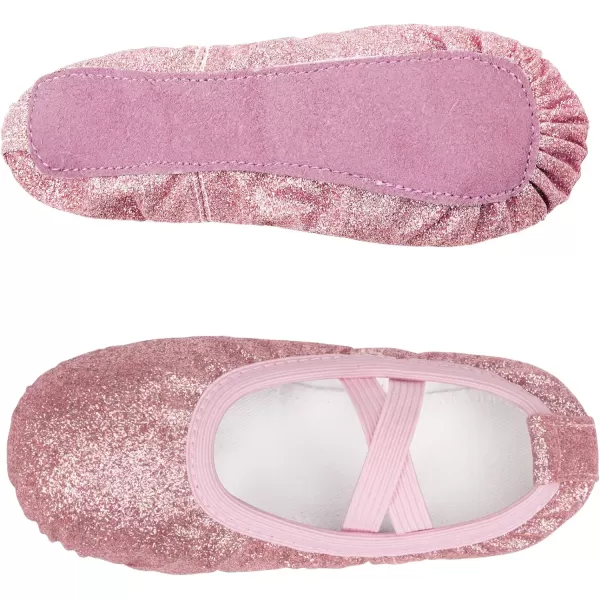 Stelle Ballet Shoes for Toddler Girls Satin/Glitter Ballet Slippers Dance Shoes