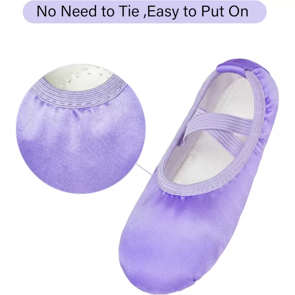 Stelle Ballet Shoes for Toddler Girls Satin/Glitter Ballet Slippers Dance Shoes)
