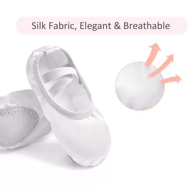 Stelle Ballet Shoes for Toddler Girls Satin/Glitter Ballet Slippers Dance Shoes)