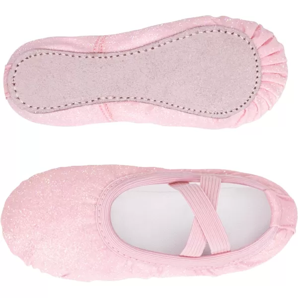 Stelle Ballet Shoes for Toddler Girls Satin/Glitter Ballet Slippers Dance Shoes