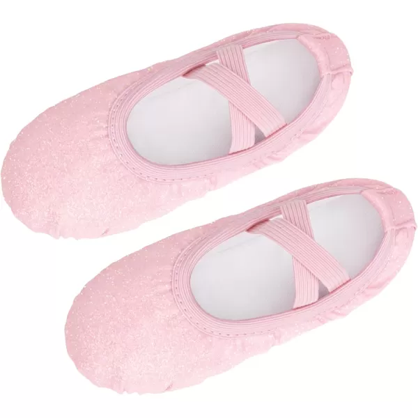 Stelle Ballet Shoes for Toddler Girls Satin/Glitter Ballet Slippers Dance Shoes