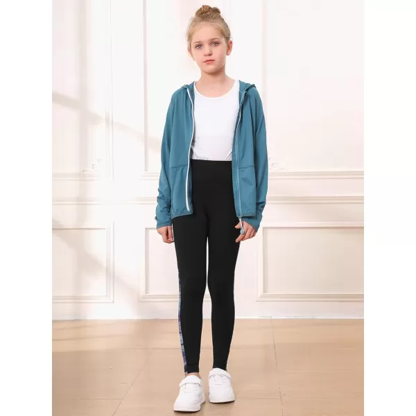Stelle Girls Athletic Leggings Kids Dance Workout Running Yoga Pants with Hidden Pocket