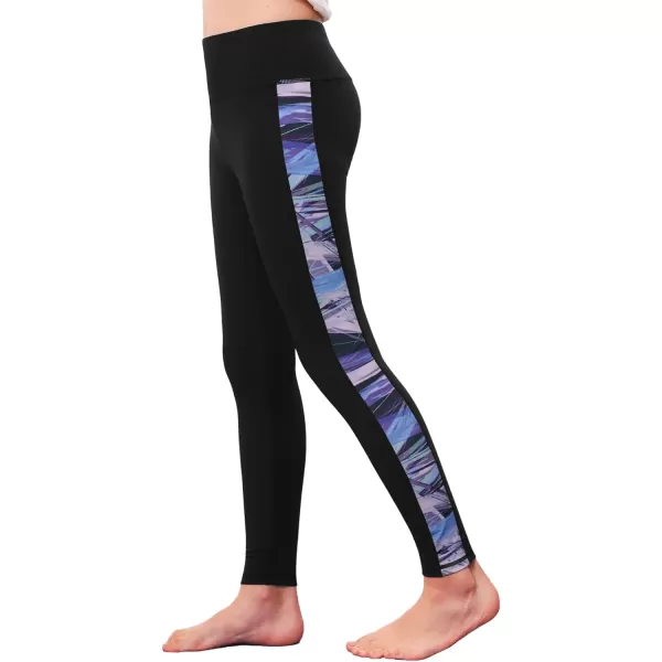 Stelle Girls Athletic Leggings Kids Dance Workout Running Yoga Pants with Hidden Pocket