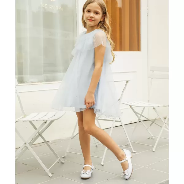 Stelle Girls Dress Shoes Toddler Princess Shoes Glitter Flower Little Girl Flats Mary Jane Low Heels for Party Wedding