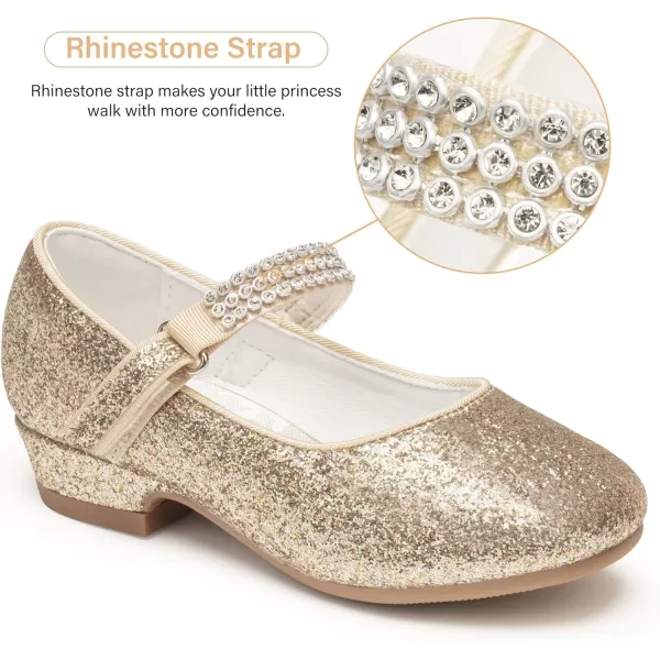 Stelle Girls Dress Shoes Toddler White Communion Easter Low Heels Flower Girl Mary Jane Flats for School Uniform Wedding