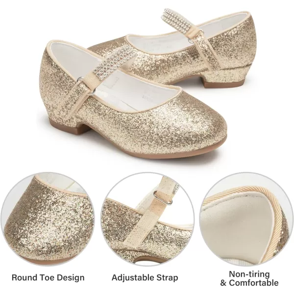 Stelle Girls Dress Shoes Toddler White Communion Easter Low Heels Flower Girl Mary Jane Flats for School Uniform Wedding