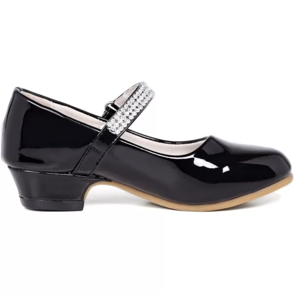 Stelle Girls Dress Shoes Toddler White Communion Easter Low Heels Flower Girl Mary Jane Flats for School Uniform Wedding