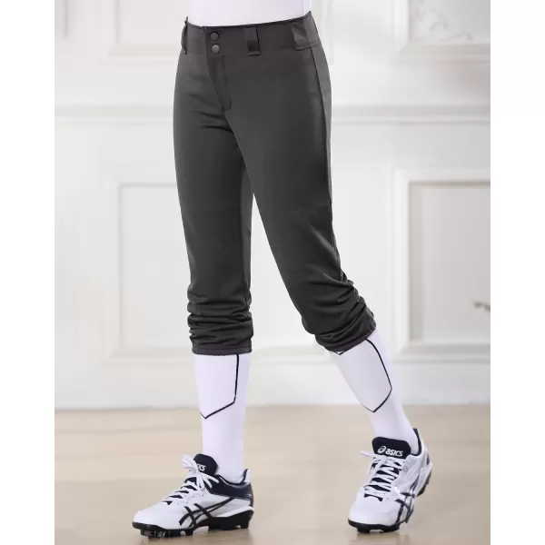 Stelle Girls' Softball Pants Youth Kids Baseball Pants Fastpitch Pants with Pockets Boys Tee Ball
