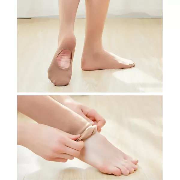 Stelle Girls Tights Ballet Dance Tights Women Ultra Soft Pro Convertible Transition Tights 