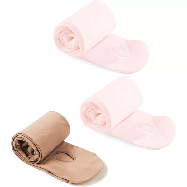 Stelle Girls Tights Ballet Dance Tights Women Ultra Soft Pro Convertible Transition Tights 