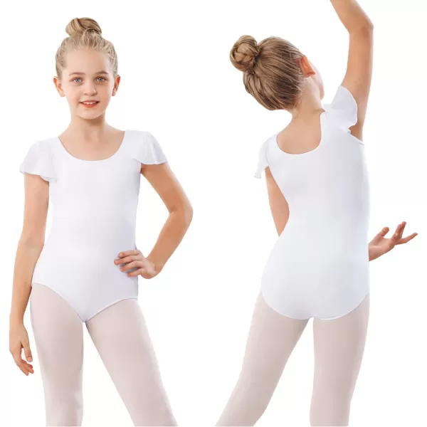 Stelle Girls Toddler Leotard for Ballet Dance Leotards Gymnastics Ruffle Short Sleeve Outfits
