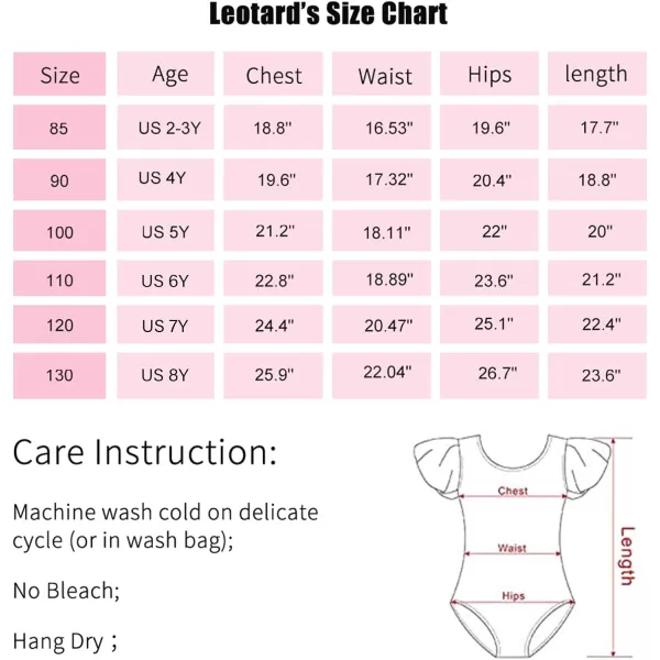 Stelle Girls Toddler Leotard for Ballet Dance Leotards Gymnastics Ruffle Short Sleeve Outfits