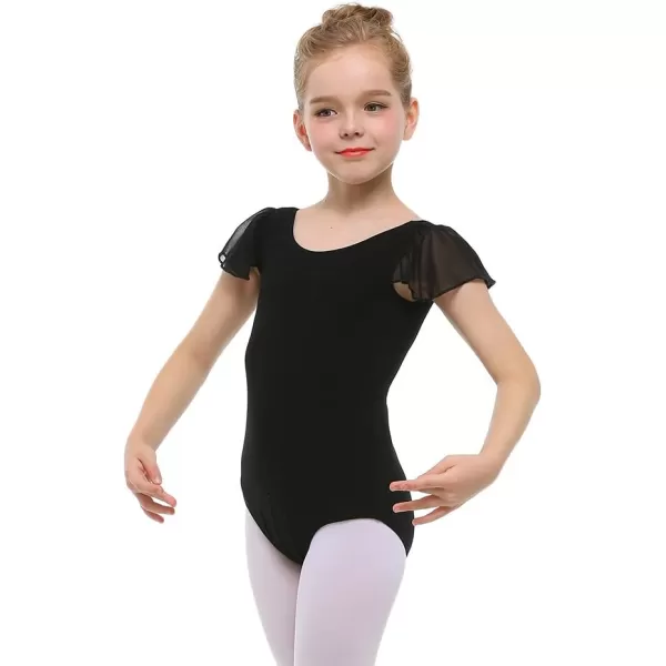 Stelle Girls Toddler Leotard for Ballet Dance Leotards Gymnastics Ruffle Short Sleeve Outfits