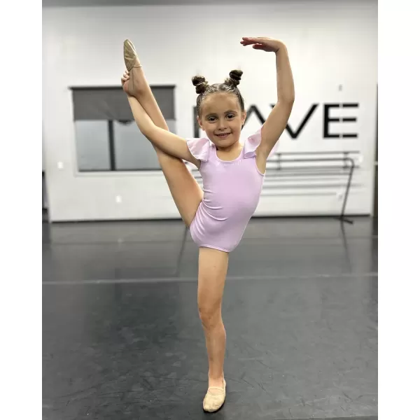 Stelle Girls Toddler Leotard for Ballet Dance Leotards Gymnastics Ruffle Short Sleeve Outfits
