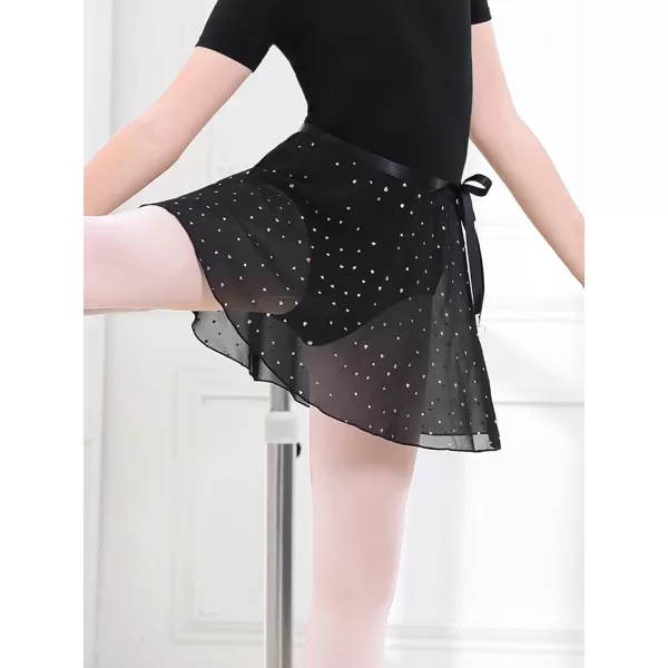 Stelle Girls Women Ballet Skirt Dance Wrap Skirt Chiffon Toddler Ballet Skirts)