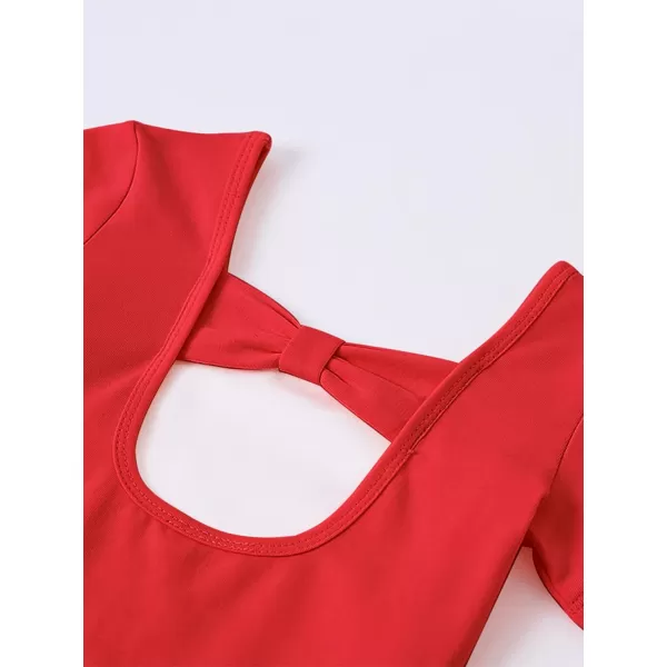 Stelle Leotard for Girls Toddler Ballet Leotards Dance Gymnastics Outfits with Bow Back