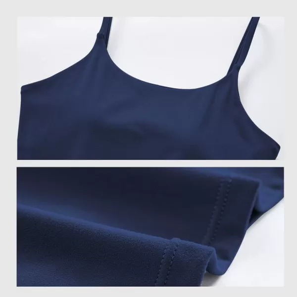 Stelle Longline Sports Bra for Women Wirefree Padded Yoga Bras Tank Tops Fitness Workout Running Top
