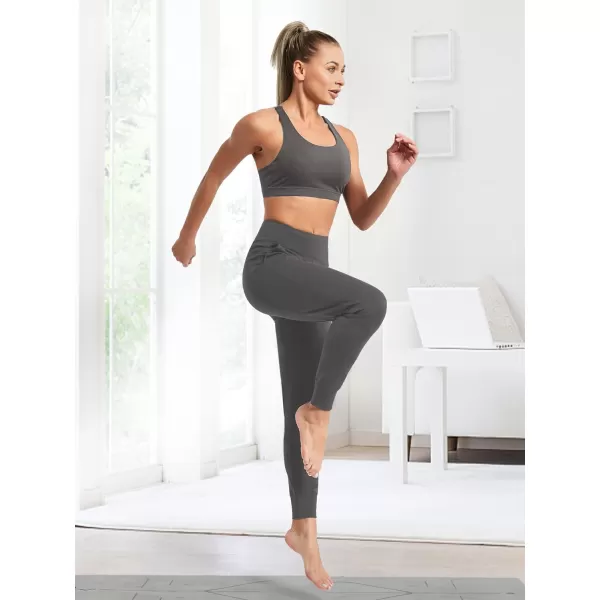 Stelle Longline Sports Bra for Women Wirefree Padded Yoga Bras Tank Tops Fitness Workout Running Top