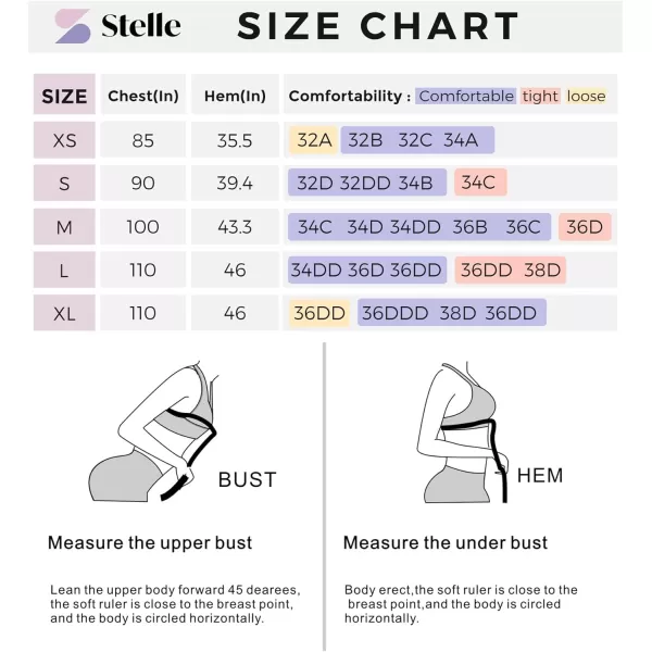 Stelle Longline Sports Bra for Women Wirefree Padded Yoga Bras Tank Tops Fitness Workout Running Top